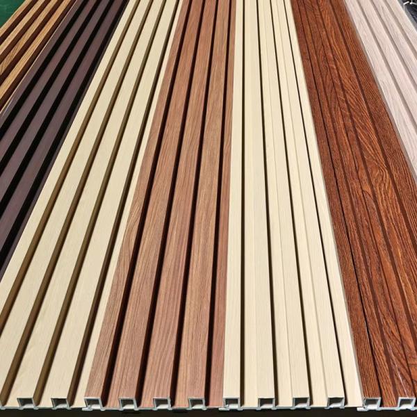 Wholesale Price Modern Design WPC Wall Board Anti-Static Interior Wood Slat Wall Panel for Indoor Waterproof WPC Wall Cladding