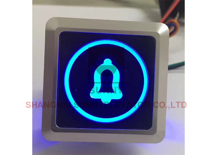 Переключатель кнопки лифта ПК Dc24v Touchless 500cd/㎡ огнеупорный для частей лифта
