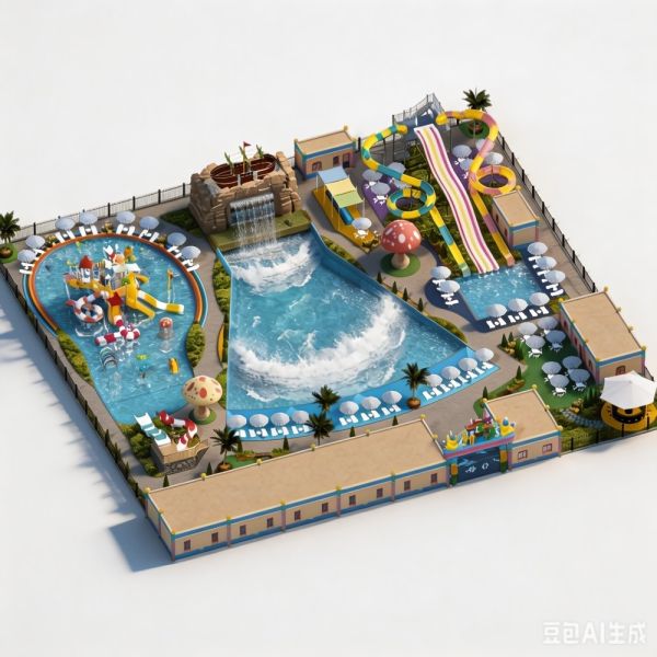 6000㎡ Professional Water Park Custom Design and Construction Plan for Commercial Aqua Park Resort All Ages