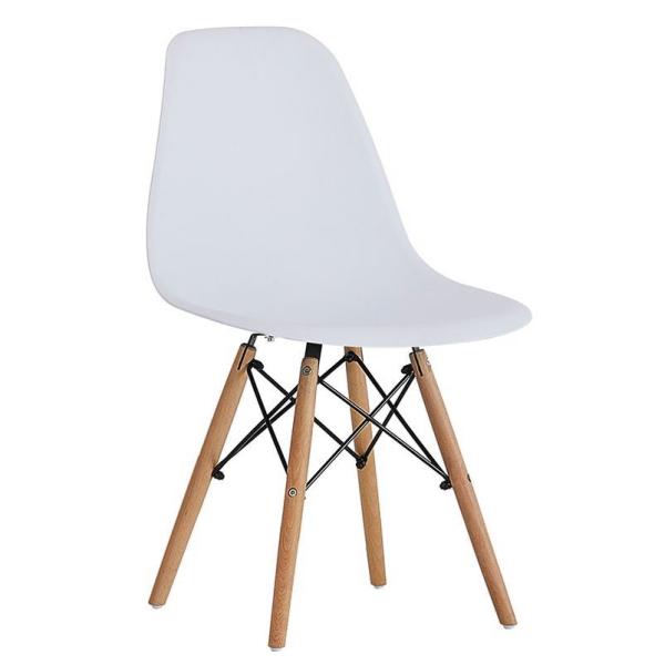 Modern Plastic Nordic Dining Chairs Living Room Eco - Friendly Easy Cleaning