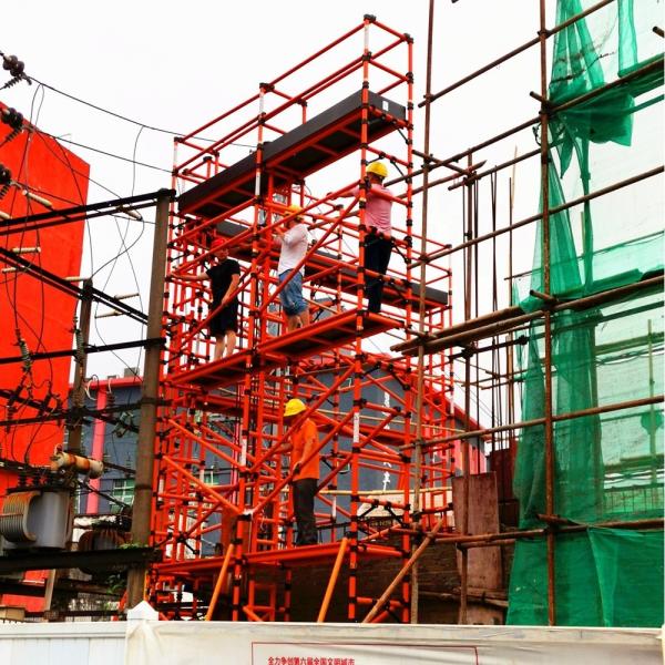 Tours d'échafaudage en fibre de verre mobiles industrielles GRP pour l'amélioration du réseau national