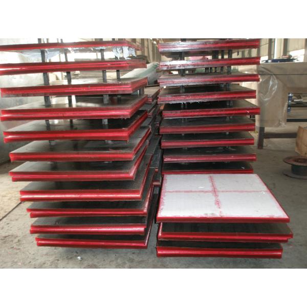 Polyurethane Backing Ceramic Wear Liner Wear Impact Resistant