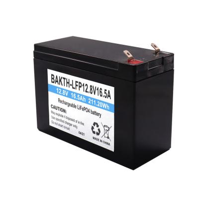 Batterie LiFePo4 rechargeable 12,8 V 16,5 Ah Cellule de batterie Lifepo4 pour système d'alimentation