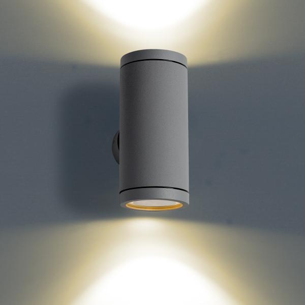 LED Wall Lights 6 Watt Outdoor Shine Aluminum Material with black white and silver color