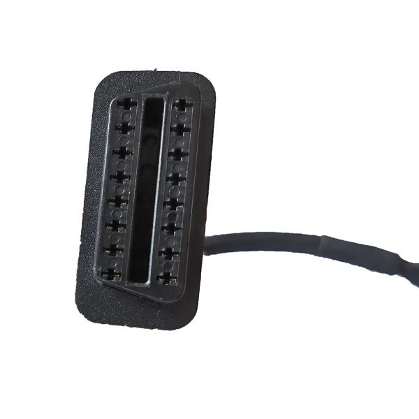 12W-24W OBD2 Y Cable Splitter Male To Dual Female For Benz Vehicle Diagnosis