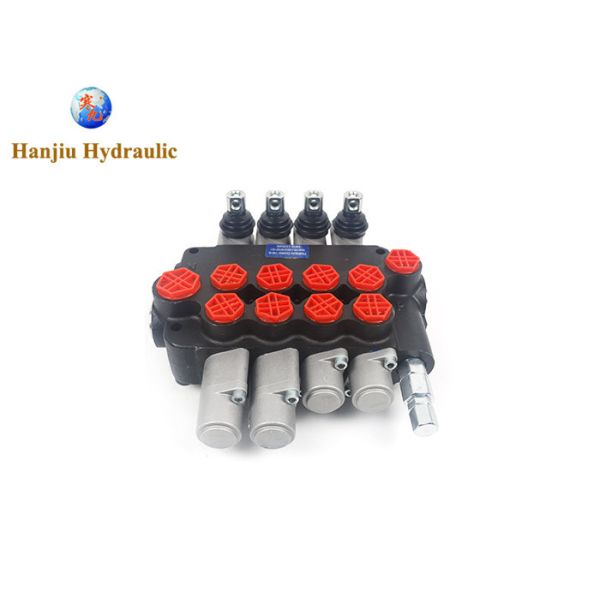  Hydraulic Monoblock Valve P80,4 levers, 2levers with manual control 2levers with floating control