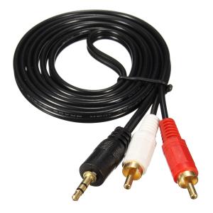 Condutor de cobre 20Hz Cabos de áudio RCA AV Tensão máxima 30V