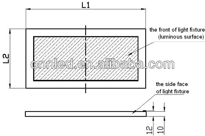 Cleanroom LED Panel Light 600x600mm 300x1200mm 300x600mm