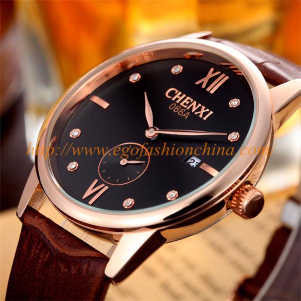 066A Rose Gold Roma Marks Stainless Steel Caseback Watch Quartz Movement Japan Watch OEM