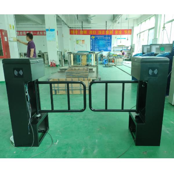 Security Access Control Full Height Sliding Gate With Acess Control Turnstile Barrier Gate