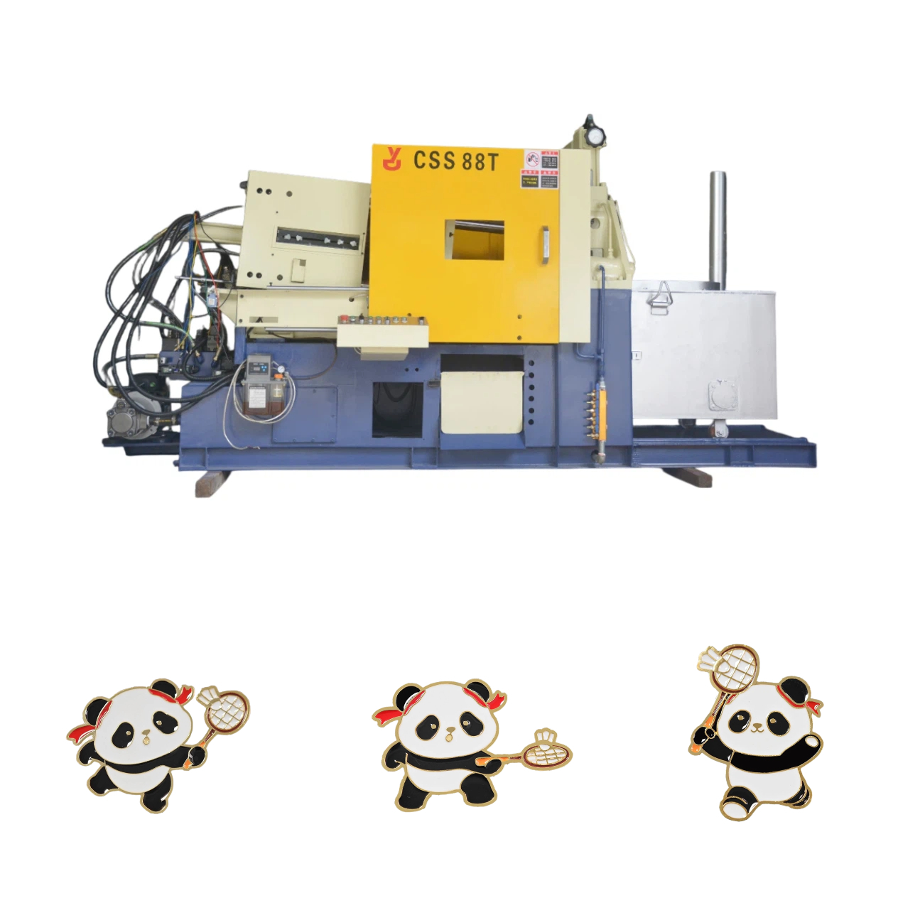 Hot Chamber Die Casting Machine for Cartoon Animal Metal Lapel Pins Badge Zinc Alloy Brooch Badge Die Casting Machine