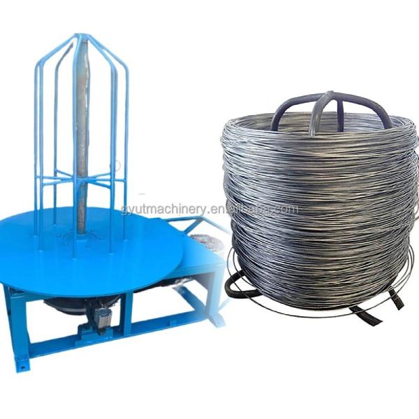 Galvanized Wire Rope Coiling Rewinding Machine with 1.5ton Capacity and High Speed