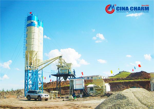 Armazenamento material que pesa a planta de mistura concreta de Hzs35 35m3/h