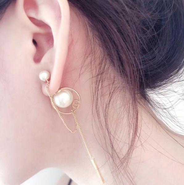 Fashionable Luxury Earrings For Women Butterfly Design 10-15mm Bigger Pearl Size