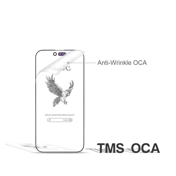 Glass With Anti-Wrinkle OCA Wrinkle-Free For Iphone 15promax 16pro 17air Flexible Soft Screen Can be laser cut for rework