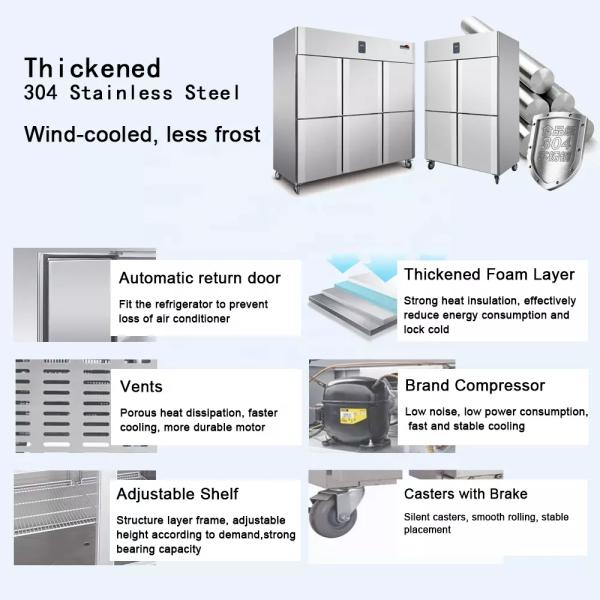 500L Stainless Steel Freezers Single Temperature Control 18 cu ft