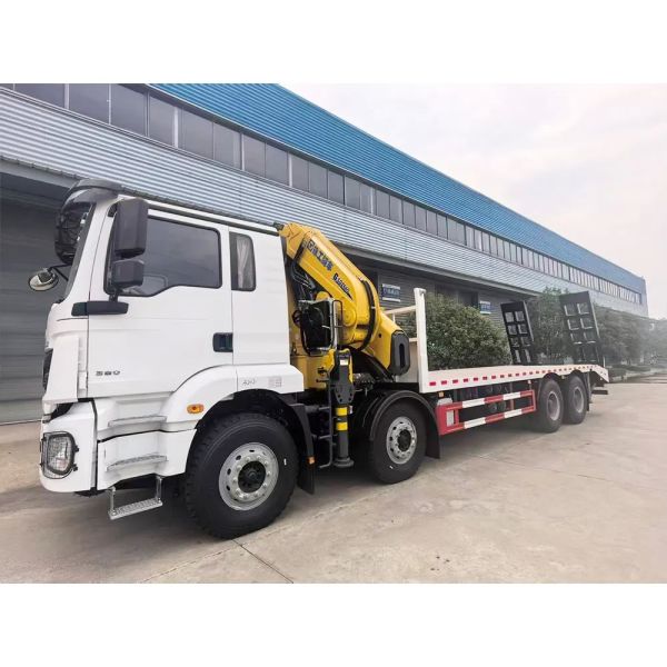 Shacman X3000 Knuckle Boom Truck Mounted Crane 75km/H Folding Crane Truck