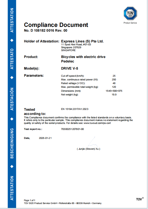 Shenzhen Rongxingfa Lithium Technology Co., Ltd. Certifications