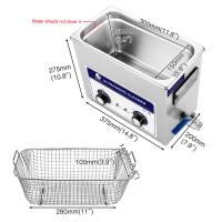 Limpiador ultrasónico 180W del laboratorio mecánico del control para la impresora de chorro de tinta Hardware Rusty Tools