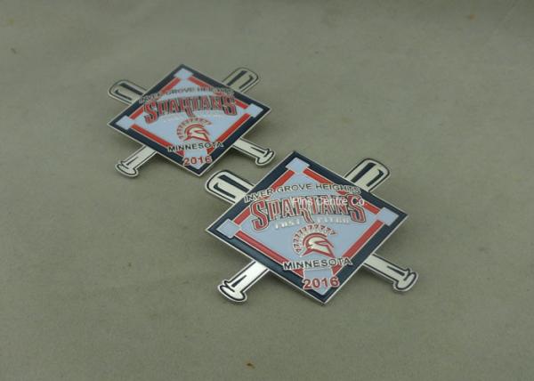 Full 3D Pewter Soft Enamel Pin 1.25 inch  1.2 mm Antique Nickel Plating