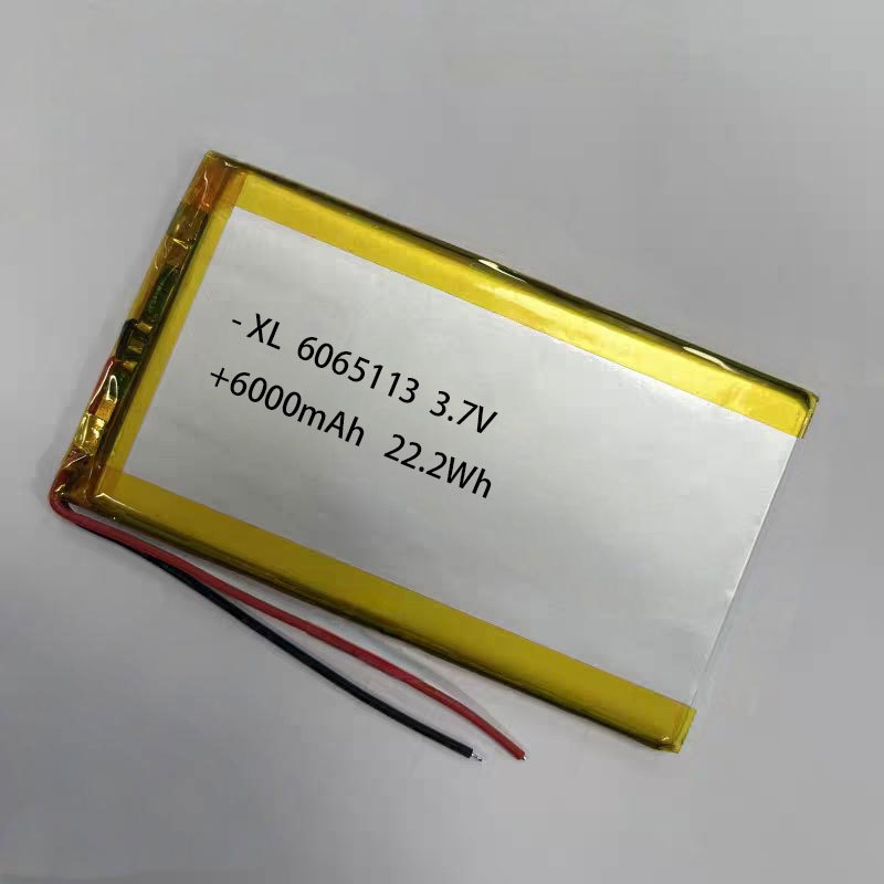 Bulk Supply 6065113 3.7V 6000mAh a Grade Lithium Polymer Battery No Empty Capacity for Small Home Appliances