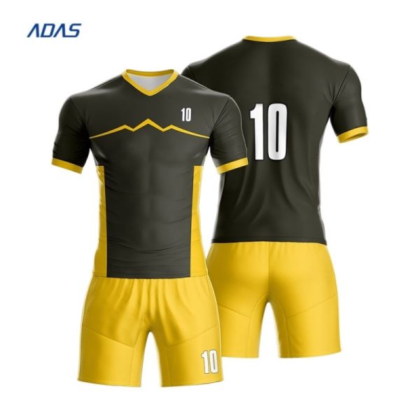 Custom Club Soccer Shirt with Digital Sublimation Print 100% Polyester Short Sleeves Front Logo OEM Service