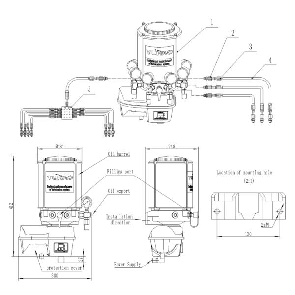 Condition Grease Pump Imported Engine and Professional Design for Paver Road Machinery
