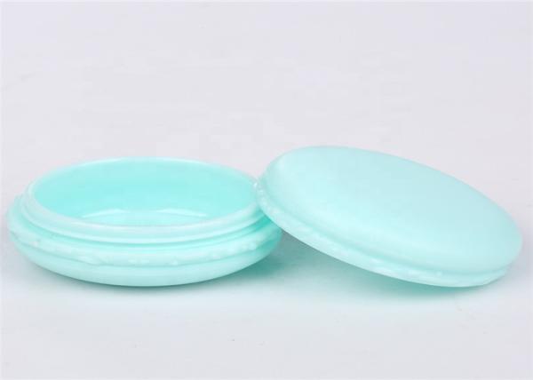 10 G Empty Face Cream Containers , Macaron Shape Cosmetic Plastic Jar