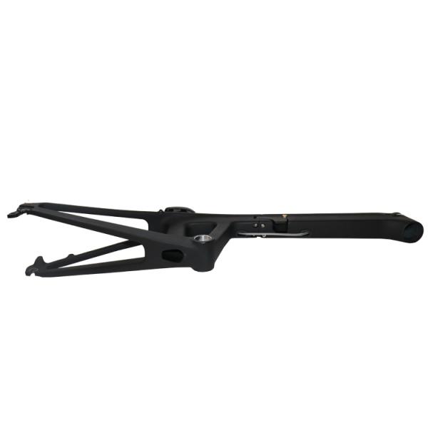 Sleek 20 Inch Carbon Bike Frame With Gloss Surface Processing Mode And BB92mm Pressfit