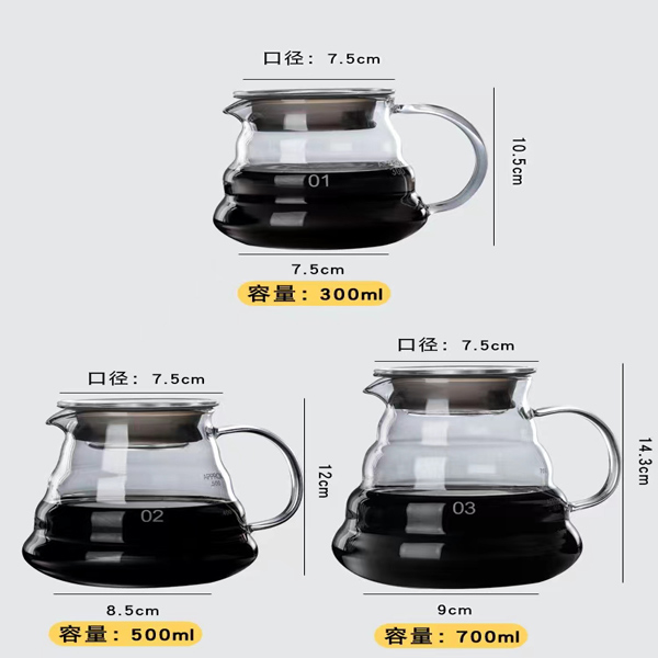 Handmade необходимое Barista оборудует кофеварку боросиликатного стекла со стеклянным фильтром воронки