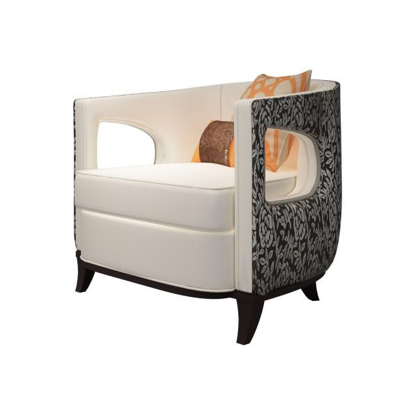 Custom made Hotel Sofa furniture of Light luxury design used Stainless steel frame with White paitning wood