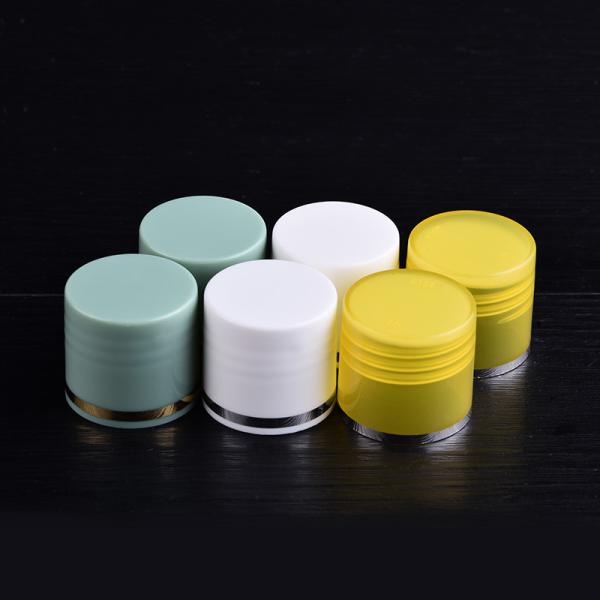 PP White Plastic Screw Cover Caps , 24/415 Continuous Thread Closure
