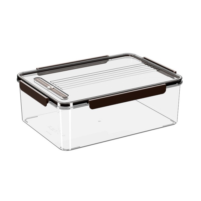 Crisper Modern Square Food Grade Refrigerator Storage Box PC Storing Kitchen Vegetables Fruits Frozen Foods Bento Sealed