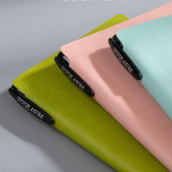 Настраиваемый логотип бумажного бизнеса Печатный мягкий черный ПУ планер А5 кожаные ноутбуки