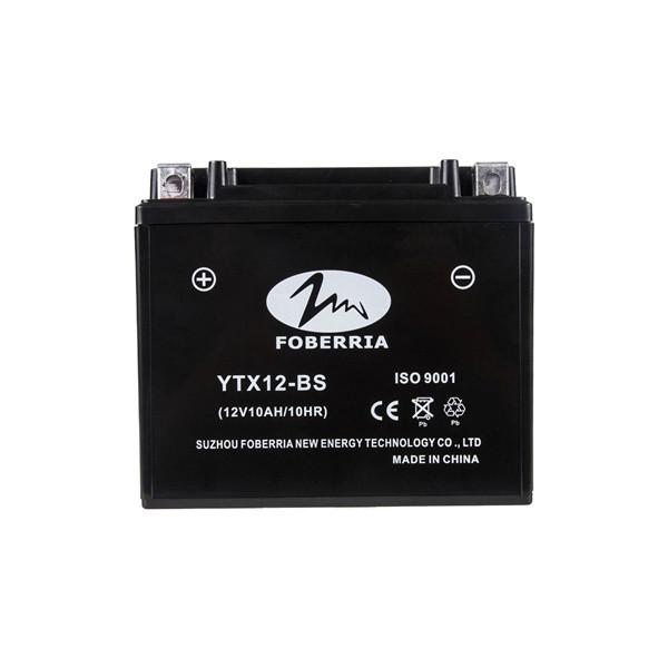 Wholesale Black Color High Performance YTX12 BS Motorcycle Battery
