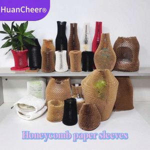 Wrap Honeycomb Paper Sleeves 35CM 90 Layer Cushioning Paper Sleeve Packaging