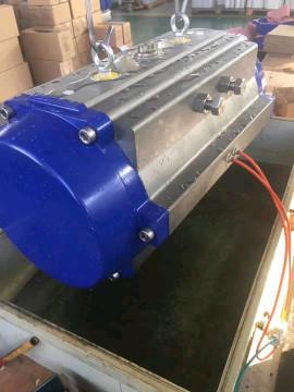 90 Rotation Rack And Pinion Pneumatic Valve Actuator Aluminum Alloy Two Action