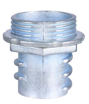 Zinc Die Casting Flexible Conduit Fittings Screw In Flex Connectors Polished