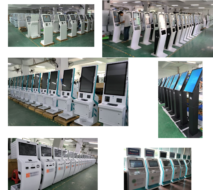 Self Checkout Kiosk with Capacitive Touch 10 Point Screen Cash Acceptor and Card Dispenser TFT LCD Display
