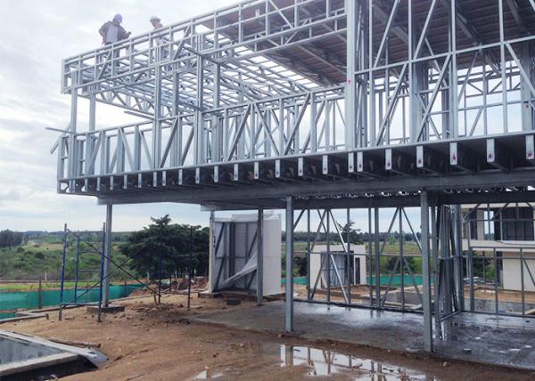 Dois andares de aço leve pré-fabricadas casas modernas pré-fabricadas estruturas de aço leve