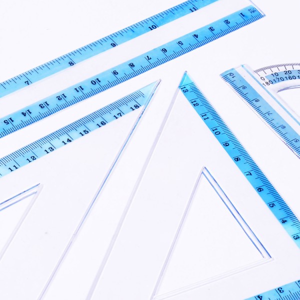fast moving wholesale 4pcs 30cm geometric ruler set