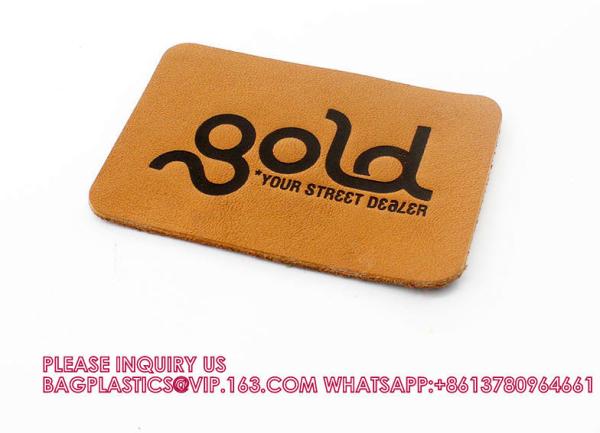 Wholesale Custom Leather Badge Factory Embossed Pu Leather Label Clothing Genuine Leather Patch With Logo