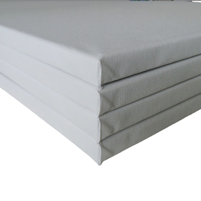30cmx30cm Wood Frame Stretched Canvas Board for Oil and Acrylic Painting with Matte Finish