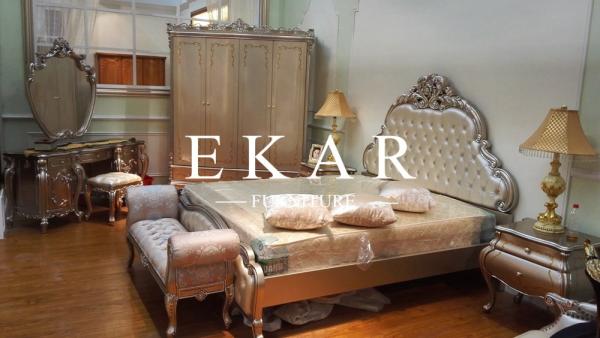 French Style Vintage Classic Luxury Wooden Night Table LS-A608B