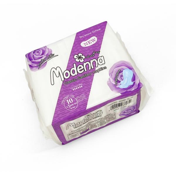 Serviços higiénicos alados, de superfície macia de algodão, de uso descartável