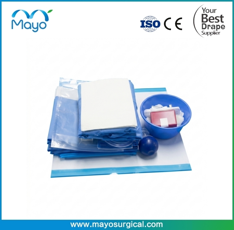 Surgical Operating Kit Sterile Caesarean Pack Drape C-Section Pack Kit for Cesarean Procedures