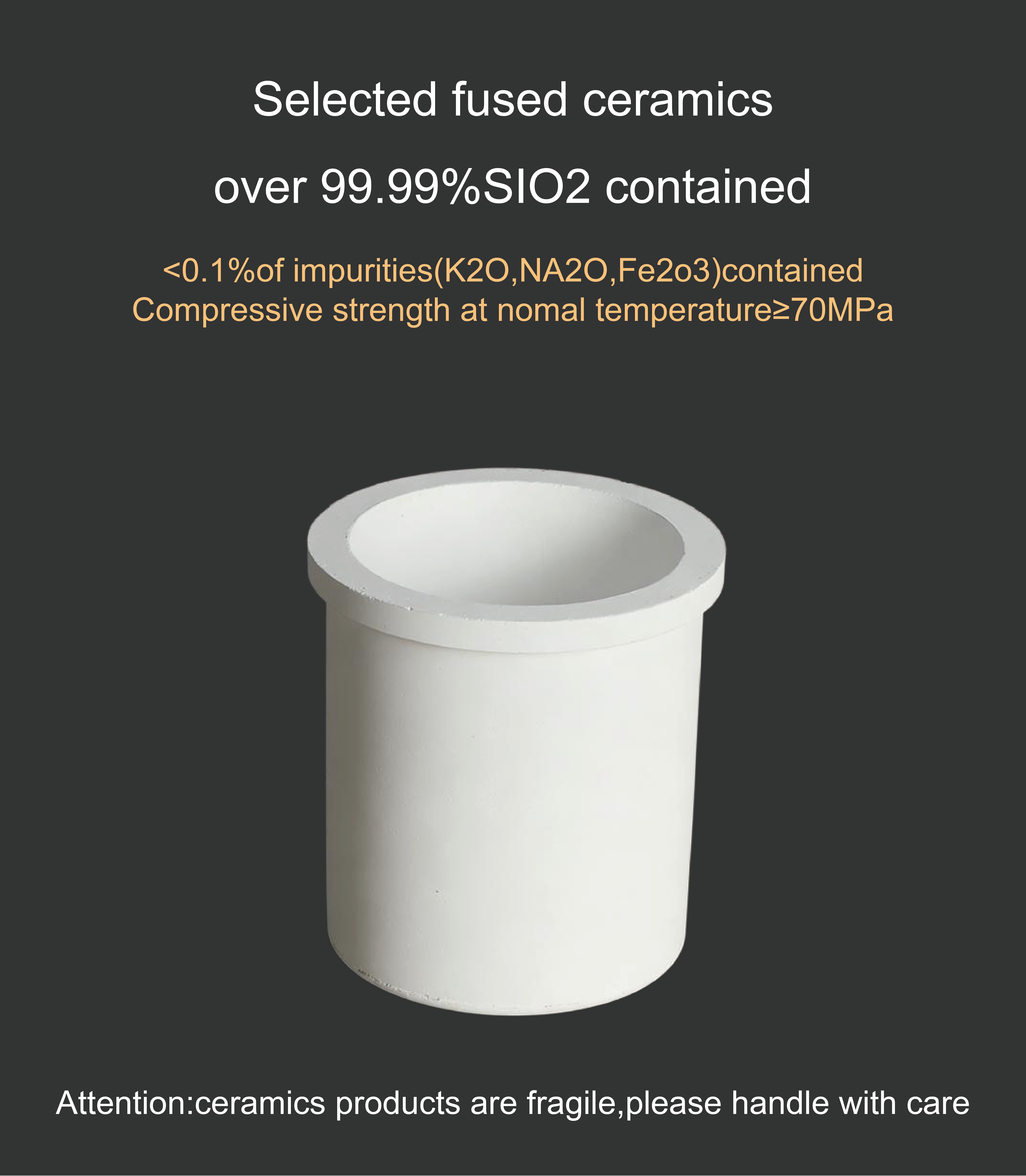 F1-F8 1kg-8kg Ceramic Shell For Melting Furnace