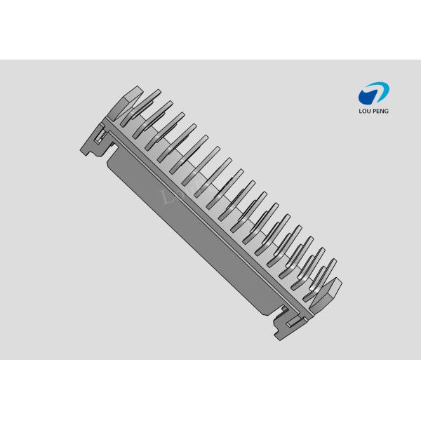 PCB Mount Header, Right Angle, Wire-to-Board, 2x16 Position, 2.0mm Pitch, Tin, Natural Housing Color, Shrouded / Solid
