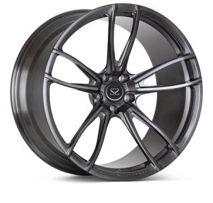 Matte Black 19inch Polish 2 Piece Forged Rims Customized For Porsche