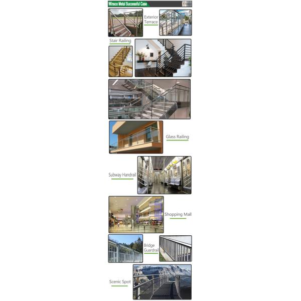 Крытое украшение 201 лестница нержавеющей стали 304 316 прокладывая рельсы лестницы Inox